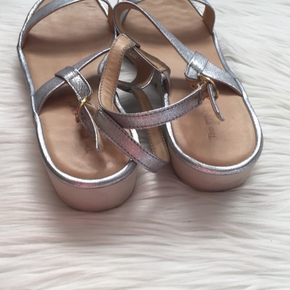 The Flexx Sun Tan Platform Sandals 11 Silver - Picture 12 of 15
